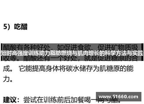 短时高强度训练助力脂肪燃烧与肌肉增长的科学方法与实践
